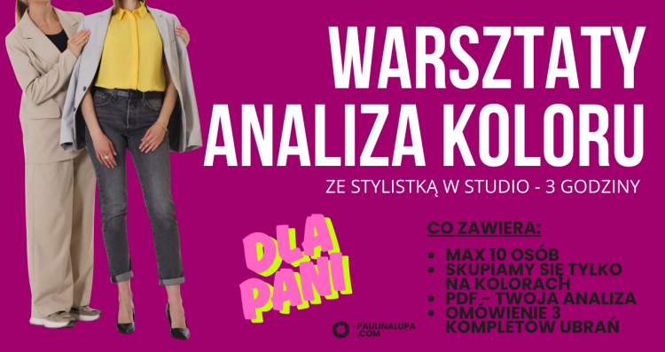 Warsztaty grupowe - Analiza Kolorystyczna DLA PAŃ - 3h